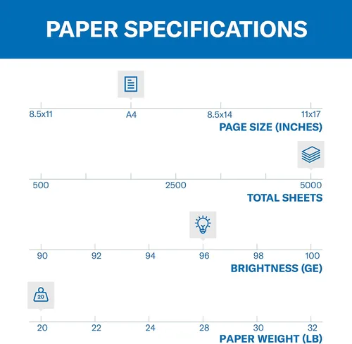 Miniatura 32 de Hammermill Fore Papel para impresora, papel para copias multiusos de 20 lb, 8.5 x 14 - 1 resma (500 hojas) - blancura 96, fabricado en Estados