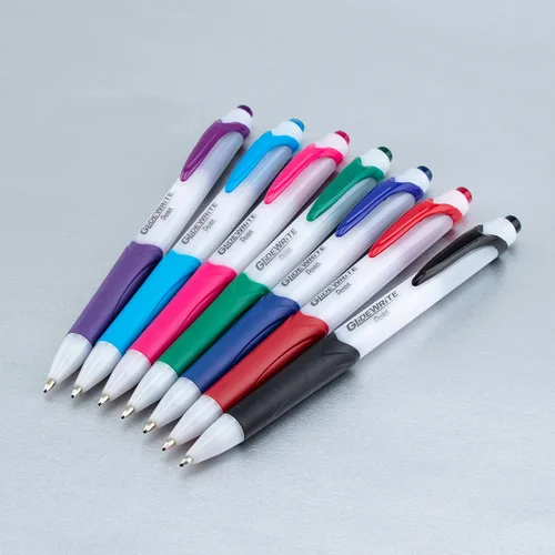 Miniatura 5 de Pentel GlideWrite - Bolígrafo con tinta TechniFlo (³/₆₄ pulgadas), trazo medio, tinta surtida, paquete de 6 (BX910BP6M)