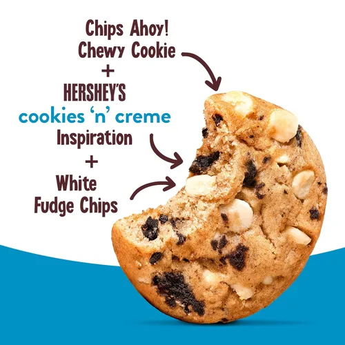Miniatura 5 de CHIPS AHOY! Chewy Hershey's Cookies 'n' Creme - Galletas inspiradas en barra, 9.58 onzas