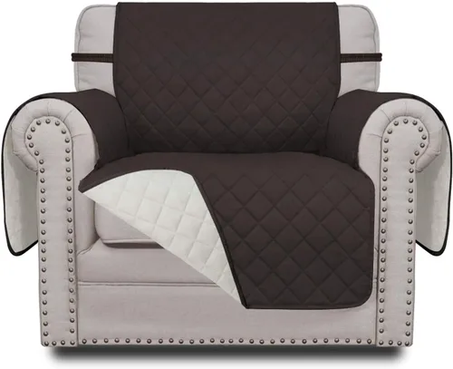 Miniatura 27 de Easy-Going - Funda para sofá, futón y sillón sin reposabrazos, reversible, resistente al agua, para mascotas y niños (azul oscuro/azul claro)