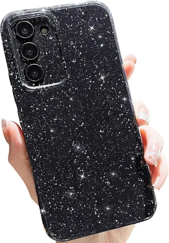 Miniatura 34 de MINSCOSE Compatible con Samsung Galaxy S22 Plus Case, Bonito Color Neón Brillante, con Purpurina Brillante Delgada Resistente a Golpes de Silicona