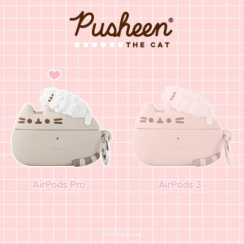 Miniatura 2 de Pusheen - Funda compatible con AirPods Pro [Pusheen & Stormy] + dije de teléfono Pusheen [15 aniversario]