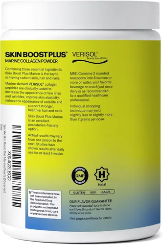 Miniatura 2 de Péptidos de colágeno hidrolizado bioactivos de Verisol® derivados del mar de Sparkle Wellness Suplemento de polvo de colágeno con vitamina C