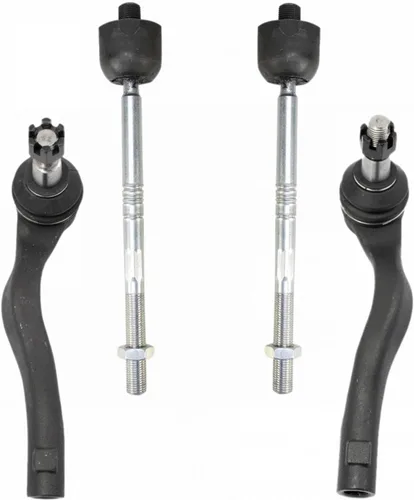 Miniatura 124 de TRQ Juego de barras de acoplamiento delanteras interiores y exteriores de 4 piezas compatible con Jeep Cherokee 1991-2001 y Comanche 91-92