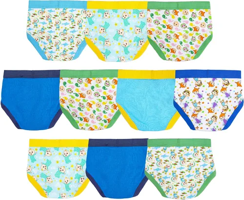 Miniatura 2 de Coco Melon Boys' Tienda Exclusive 10-Pack of 100% Soft Combed Cotton Briefs in Sizes 18m, 23t and 4t