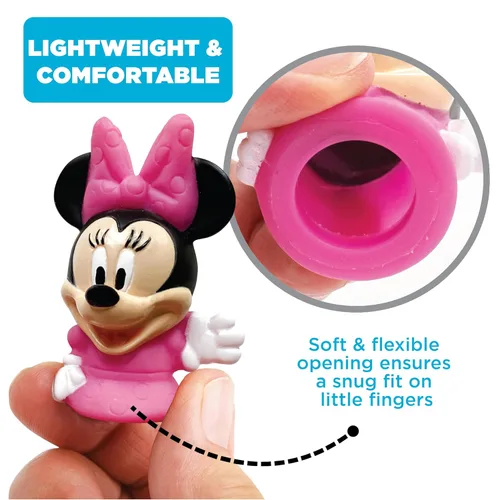 Miniatura 4 de Disney Mickey & Friends - Juego de marionetas de dedo de 10 piezas, recuerdos de fiesta, historia educativa, juguetes flotantes para piscina y playa