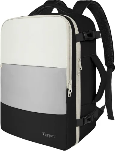 Miniatura 26 de Taygeer - Mochila de viaje para mujeres, mochila de cabina con puerto de carga USB y bolsa para zapatos, mochila TSA para laptop de 15.6 pulgadas