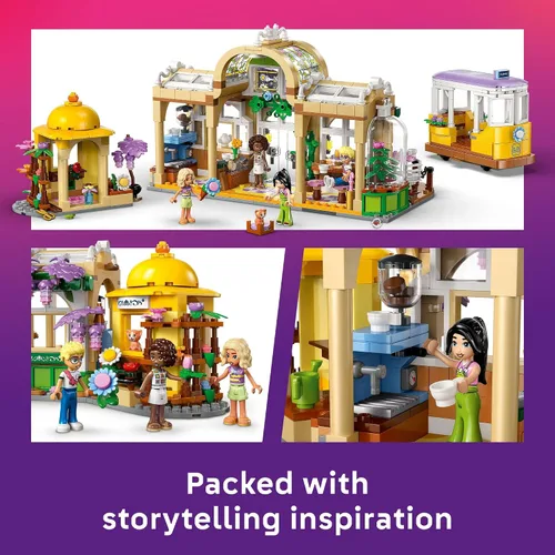 Miniatura 4 de LEGO Friends Café de Plantas y Tienda de Flores Juego de Construcción para Juguete de Imitación - Juego de Construcción con 4 Minimuñecas y Juguete