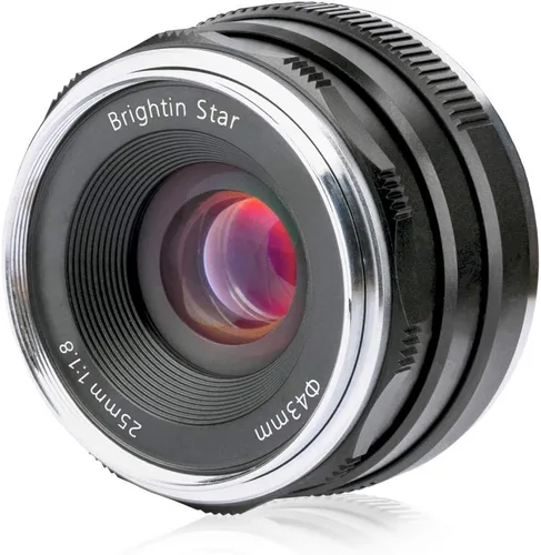 Miniatura 10 de Brightin Star Lente ojo de pez de montaje F2.8 L de 0.433 in para Leica Panasonic Sigma, lente de cámara sin espejo de enfoque manual ultra gran