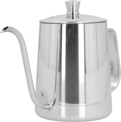 Miniatura 7 de Hervidor de café de acero inoxidable 304 de 20.3 fl oz vierte sobre la olla de café para el hogar cocina cafetera jarras