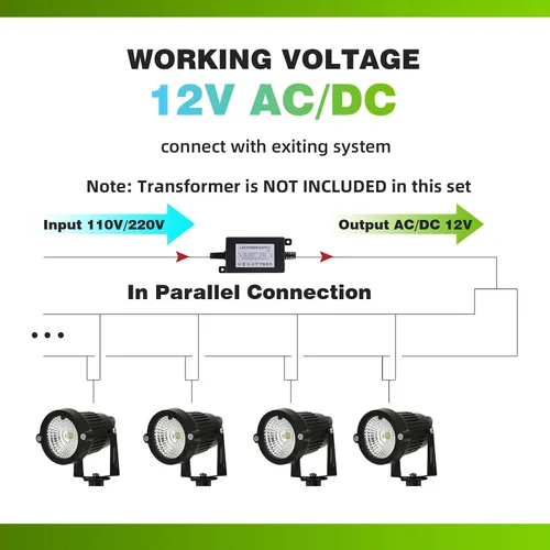 Miniatura 2 de Luces de paisaje de bajo voltaje RGB+W con control remoto, 5 W, 12 V, iluminación de paisaje, LED, 16 focos que cambian de color, luces impermeables