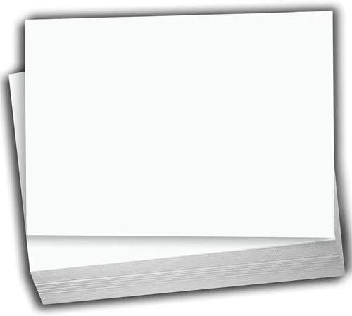 Miniatura 10 de Hamilco Papel grueso de cartulina blanca, 5 x 7 pulgadas, peso pesado, 120 libras, cartulina – 100