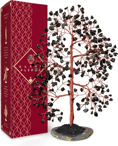 Miniatura 18 de Árbol de la vida de cristal de amatista curativos de chakras, árboles bonsái de Feng Shui para energía positiva, dinero, buena suerte, árbol