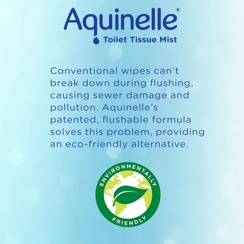 Miniatura 6 de Aquinelle Bruma de papel higiénico – Paquete económico de 4 prácticas botellas de 3.25 onzas – Alternativa que no se obstruye a las toallitas