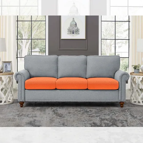 Miniatura 8 de Fuloon Fundas impermeables para cojines de sofá, fundas elásticas para asientos de sofá, protector de muebles lavable sólido adecuado para sillón
