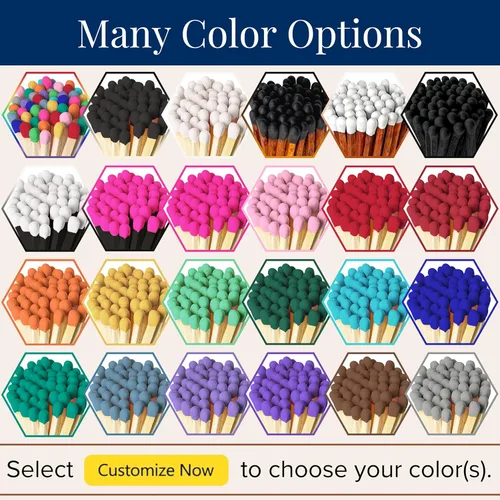 Miniatura 4 de Combinaciones de 4 pulgadas en el color de tu elección (100 unidades, calcomanías llamativas incluidas) Decorativo único y divertido para tu Elige
