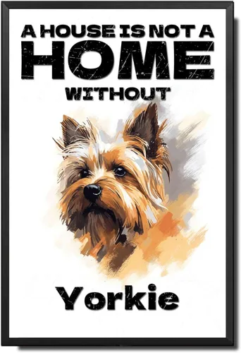 Miniatura 21 de Letrero de metal de hojalata vintage con diseño de perro, arte de pared con texto en inglés "A House is Not A Home Without Akita Outhouse