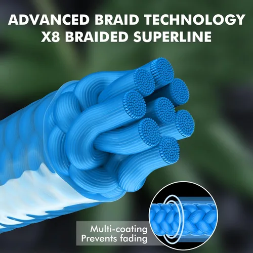 Miniatura 2 de TRUSCEND X8 Braided Fishing Line, Durable and Valuable PE Braid Line for Professional, More Thinner More Smoother Performance for Casting Well