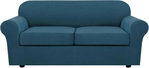 Miniatura 102 de H.VERSAILTEX - 3 fundas de sofá elásticas para 2 cojines de sofá. Fundas para muebles de sala de estar (funda base más 2 fundas de cojín de asiento)