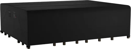 Miniatura 9 de iBirdie Juego de fundas para muebles de patio al aire libre, 180 x 96 pulgadas, impermeable, resistente a la intemperie, 600D para mesa de comedor