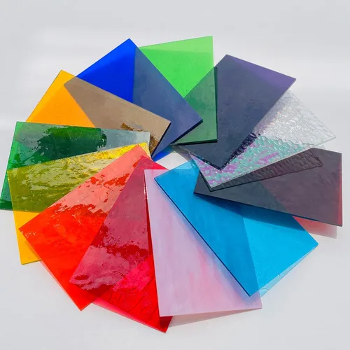 Miniatura 4 de ILLUCKAI 12 hojas de vidrieras transparentes arcoíris de 4 x 6 pulgadas, suministros de vidrio de arte catedral para proyectos de vidrieras