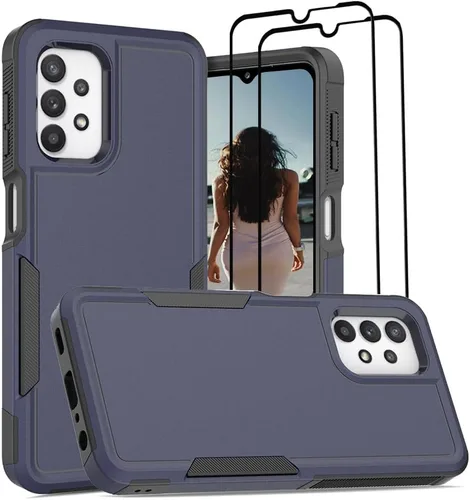 Miniatura 243 de Jeylly Compatible con Samsung Galaxy A22 5G Funda, Funda Samsung A22 5G con 2pcs protectores de pantalla de vidrio templado
