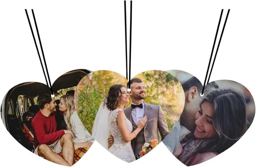 Ambientador personalizado para automóvil – Ambientador personalizado con foto de doble cara, ambientadores con olor con imagen para armario, baño,