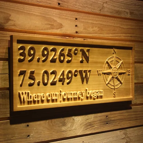 Miniatura 87 de ADVPRO wpa0031 - Letrero de madera personalizado con nombre de Lake House para decoración del hogar, boda, tamaño mediano, 18.25 x 7.25 pulgadas
