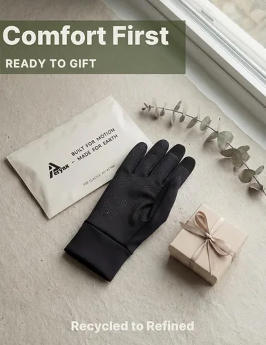 Miniatura 7 de Guantes ligeros de invierno para correr, guantes de pantalla táctil, forros para ciclismo, ciclismo, para hombres y mujeres
