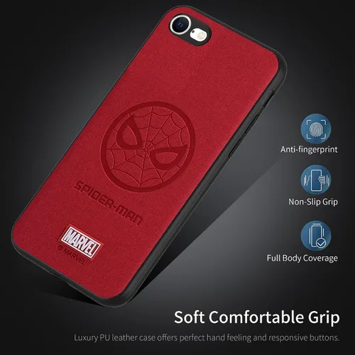 Miniatura 4 de IRON SPIDER Funda para iPhone SE 2020 y iPhone SE 2022, con personaje de superhéroe compatible con iPhone 8, funda de piel color rojo