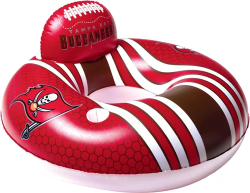 Miniatura 16 de BigMouth 42” Inflatable Pool Floats Officially Licensed NFL Fan Gear Merchandise Back Support Inner Tube for Adults and Teens