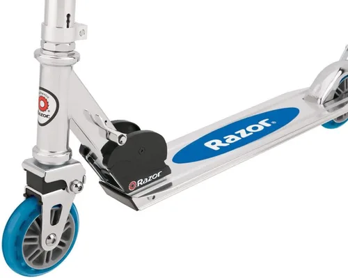 Miniatura 4 de Razor A2 Kick Scooter for Kids Ages 5+ – Wheelie Bar, Foldable, Lightweight, Aluminum Frame, Front Vibration Reducing System, Adjustable Height Azul