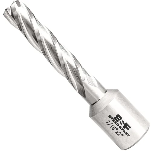 Miniatura 21 de S&F STEAD & FAST Cortador anular, diámetro de corte de 9/16" x 1" profundidad de corte para prensa de taladro magnética, brocas Mag con pasador