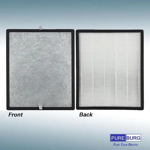 Miniatura 3 de PUREBURG Juego de filtros de repuesto compatibles con purificadores de aire Levoit LV-PUR131 LV-PUR131S LV-PUR131-RF, H13 True HEPA y filtro