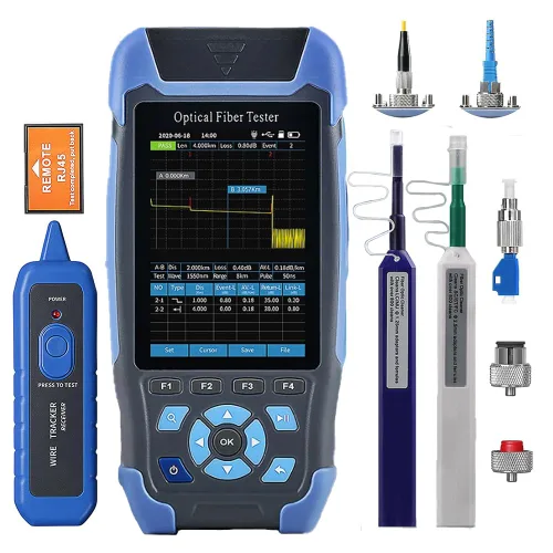 Miniatura 13 de Mini-Pro 1310/1550nm SM OTDR Probador multifunción integrado OPM/OLS / RJ45 prueba/VFL Rango de prueba 16.4 ft-60Km Rango dinámico 24dB/22dB