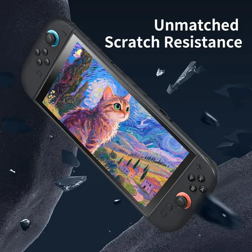 Miniatura 7 de PERFECTSIGHT Protector de pantalla de vidrio templado con luz azul mate antideslumbrante compatible con Nintendo Switch 2 2025, protección ocular