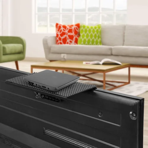 Miniatura 2 de Mount-It! Estante superior de TV para TV montado en la pared, estante superior de TV ajustable sin taladrar para caja de cable y dispositivos