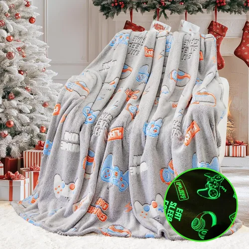 Miniatura 33 de inhand Juguetes de unicornio azul que brillan en la oscuridad para manta, regalos de unicornio para niñas de 1, 2, 3, 4, 5, 6, 7, 8, 9, 10, 11, 12