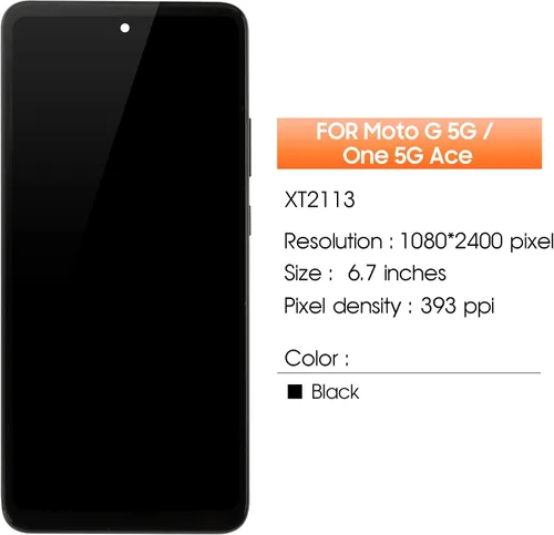 Miniatura 2 de Pantalla para Motorola Moto One 5G Ace Reemplazo de pantalla para Moto One 5G UW ACE Pantalla LCD XT2113-2, XT2113-5 Pantalla táctil Digitalizador