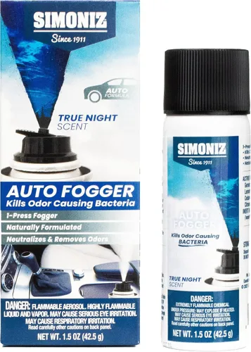 Miniatura 2 de Simoniz Ambientador de coche Car Bomb Fogger: potente eliminador de olores y niebla refrescante (True Night, 2 paquetes)