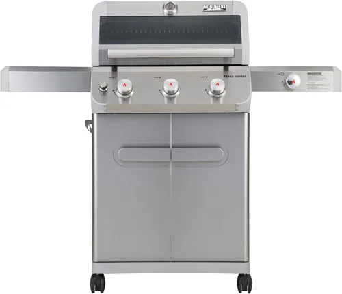 Miniatura 12 de Monument Grills Barbacoa al aire libre de acero inoxidable de 3 quemadores de gas propano, parrilla de patio o jardín de 48,000 BTU con quemador
