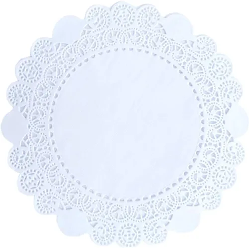 Miniatura 35 de 250 piezas de papel redondo de encaje de 3.5 pulgadas de alta calidad, sin polvo, corte limpio, diseño simple: fiesta/regalo/para tartas/decoración
