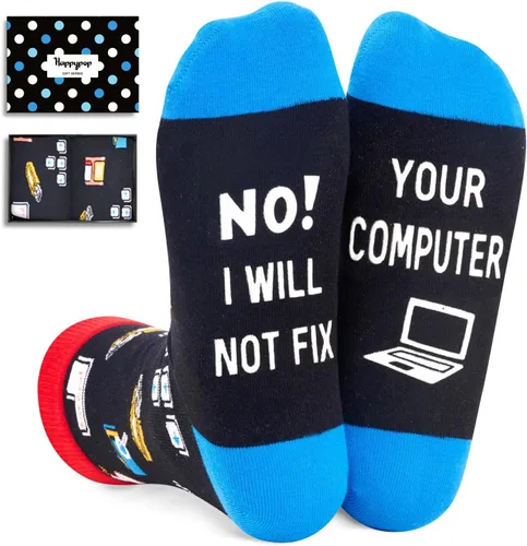 Miniatura 11 de HAPPYPOP Gifts for Geek Chef - Funny Socks for Bus Driver Police Fireman Men Women