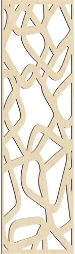 Miniatura 6 de Acme Paneles de pared decorativos de madera con calado, 9 3/8 pulgadas de ancho x 24 3/8 pulgadas de alto x 1/4 de alto, roble rojo
