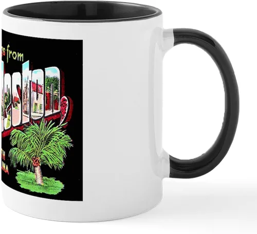 Miniatura 24 de CafePress Taza de café de cerámica de 11 oz (11.0 fl oz) de la bandera de Carolina del Sur Taza con la bandera de Carolina del Sur