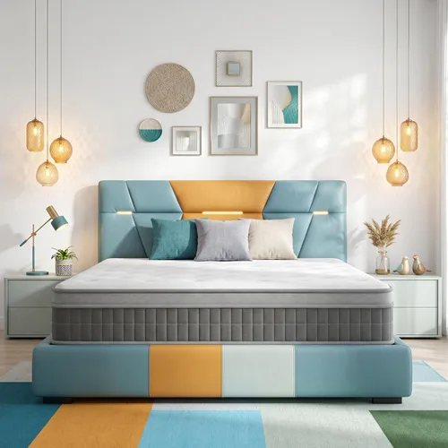 Miniatura 25 de inight Colchón híbrido tamaño Queen de 10 pulgadas, soporte firme medio para peso promedio (130-230 libras), espuma Nebulign de apoyo y bobinas