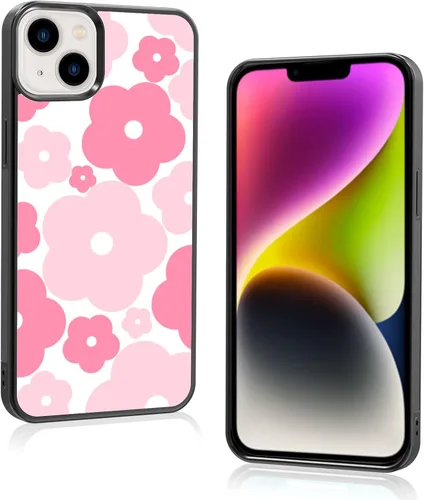 Miniatura 16 de Funda para iPhone 8 Plus y iPhone 7 Plus, linda funda Kawaii azul hibisco hawaiano floral estética floral para niñas preppy mujeres