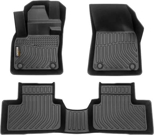 Miniatura 26 de Alfombrillas de TPE para Toyota Highlander 2014-2019 7 y 8 asientos, protección para todo tipo de clima, forros de piso de automóvil resistentes