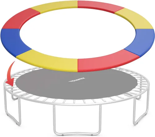 Giantex - Cojín de cama elástica de 8 pies, 10 pies, 12 pies, 14 pies, 15 pies, 16 pies, almohadilla de seguridad de repuesto, sin agujeros para