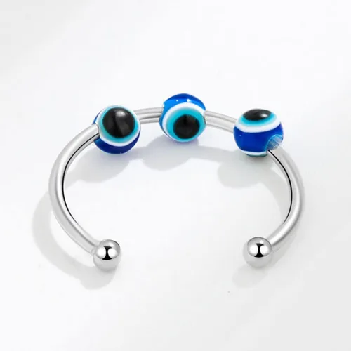 Miniatura 52 de Anillo de plata 925, anillos de plata ajustables para mujer, anillos de pulgar abiertos, anillos de circonio, anillos ajustables, anillos abiertos